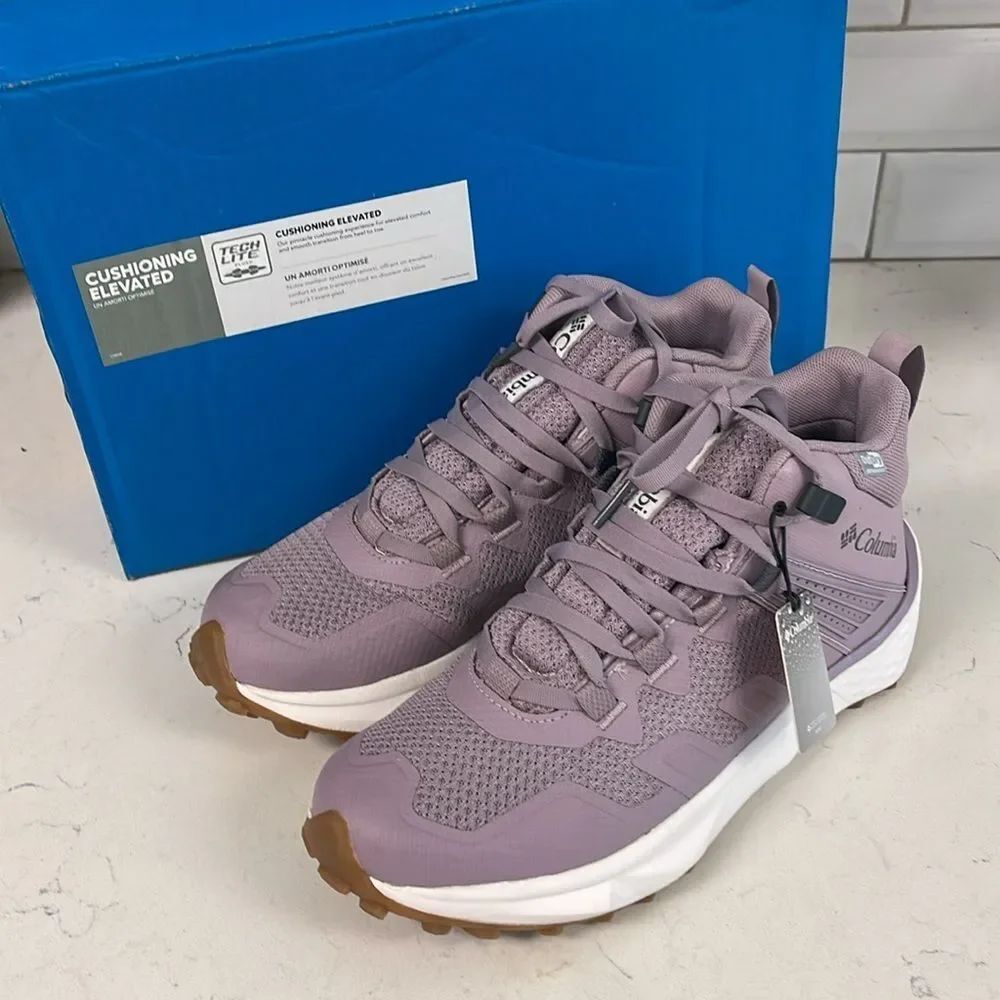 Columbia Facet 75 Mid Outdry Mauve - Purple Size 8 Worn Once Hiking Sneakers